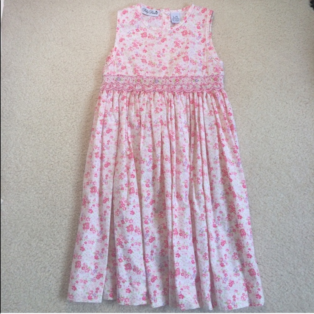 EUC smocked floral dress